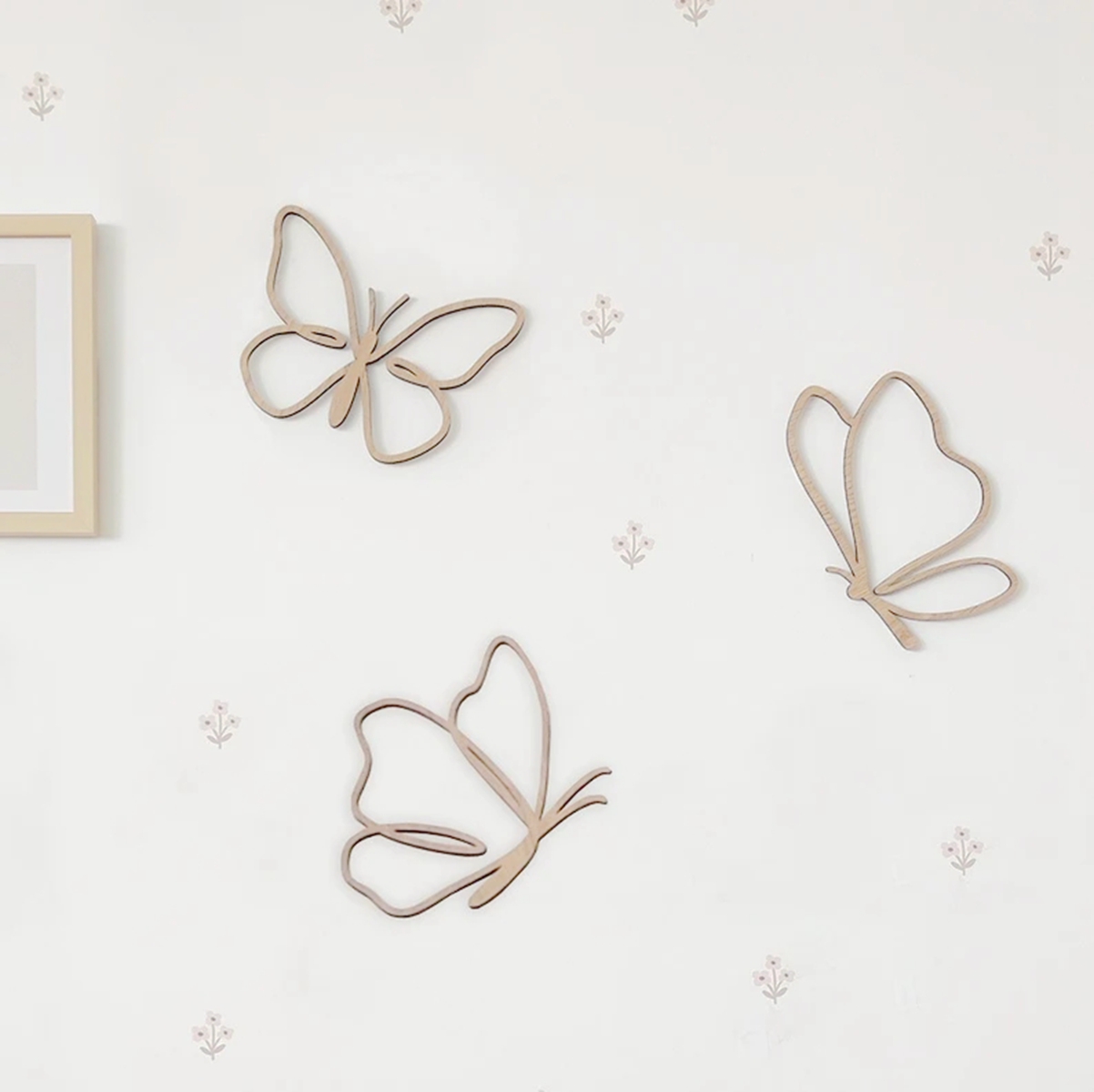 Baby Nursery Products - Деревянная табличка с бабочками, деревянный декор