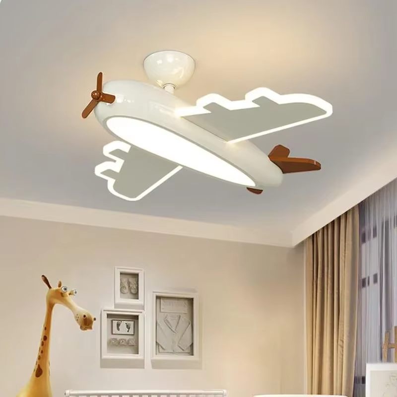 Baby Nursery Ceiling Light - Потолочный светильник в виде самолета, детский