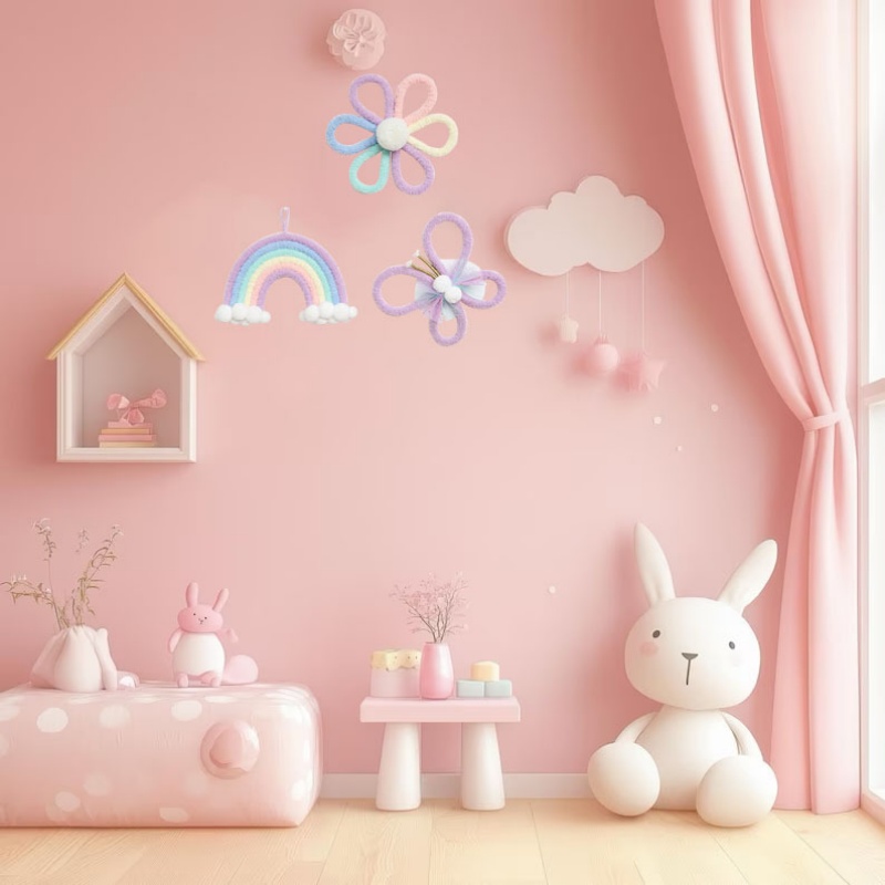 Настенный декор в стиле бохо с – обзор и цена Baby Nursery Girl Room