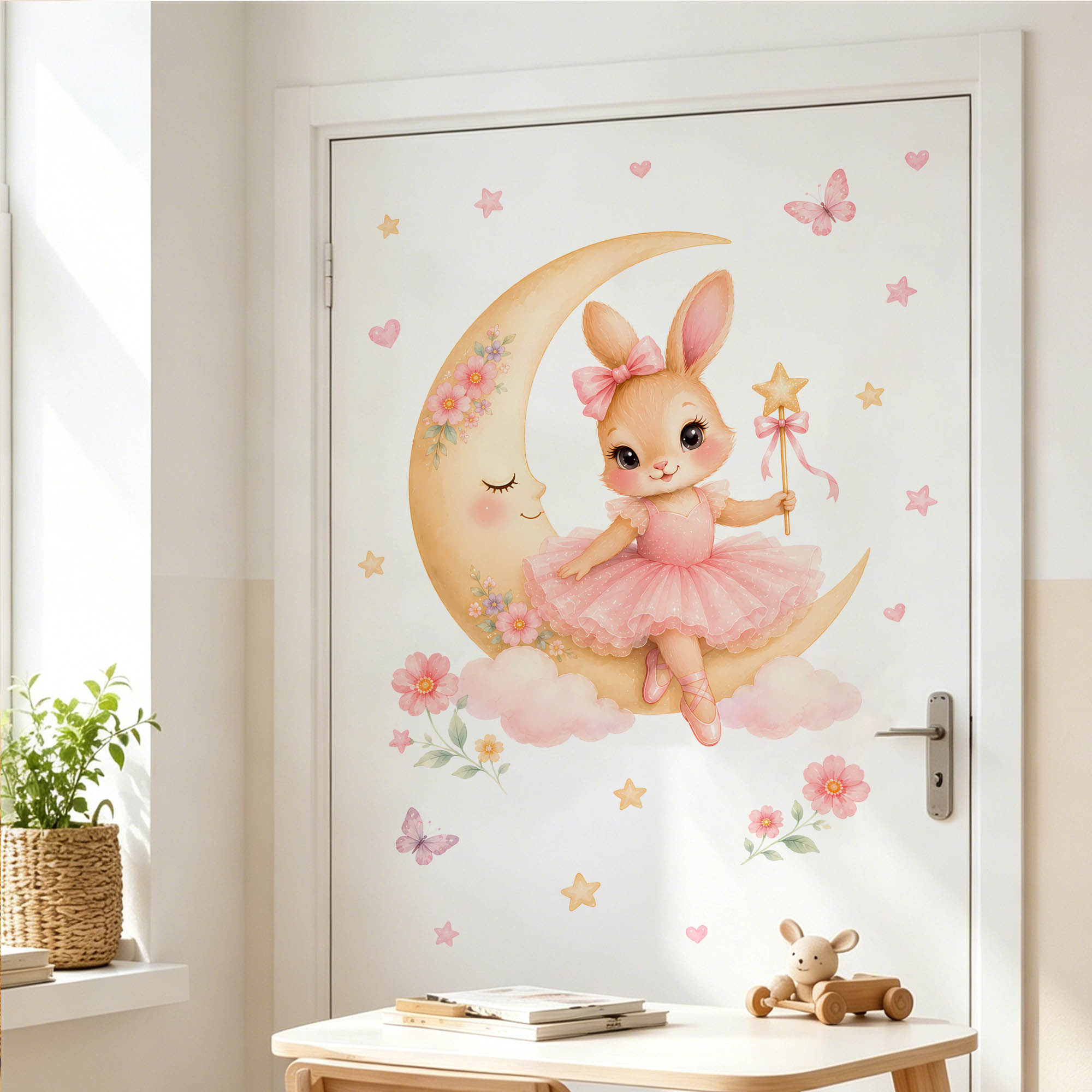 Наклейки на стену «Акварельная – обзор и цена Baby Nursery Girl Room
