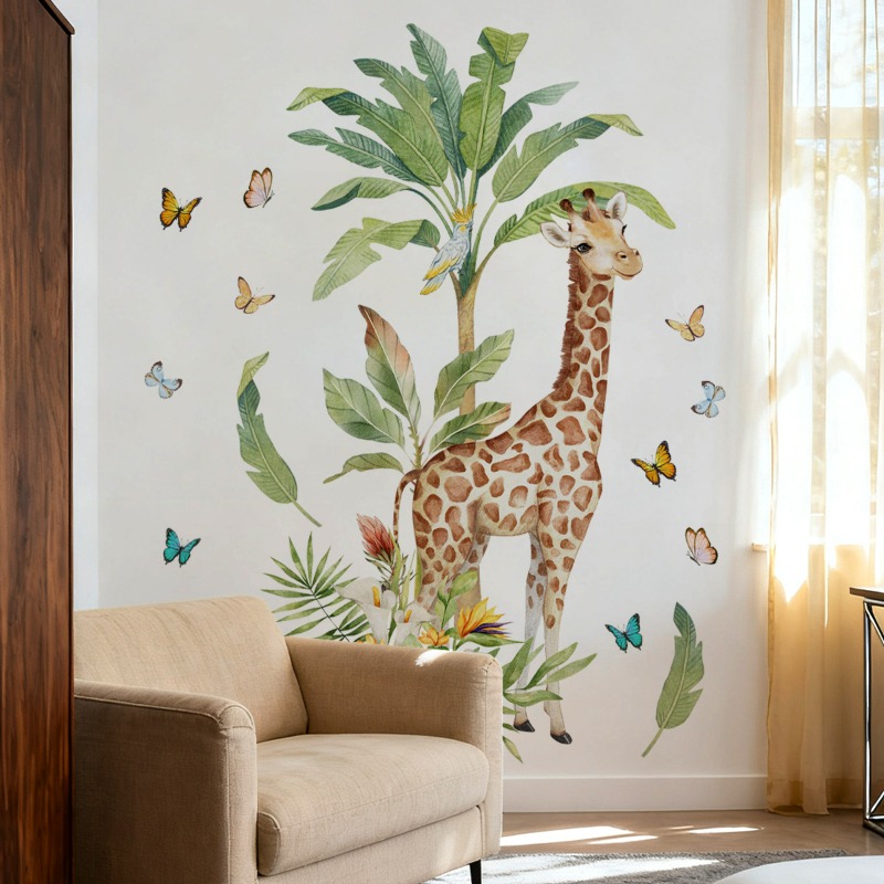 Большое лесное животное, жираф – обзор и цена Baby Nursery Murals
