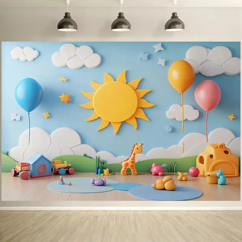 Большой мультяшный настенный с – обзор и цена Baby Nursery Murals