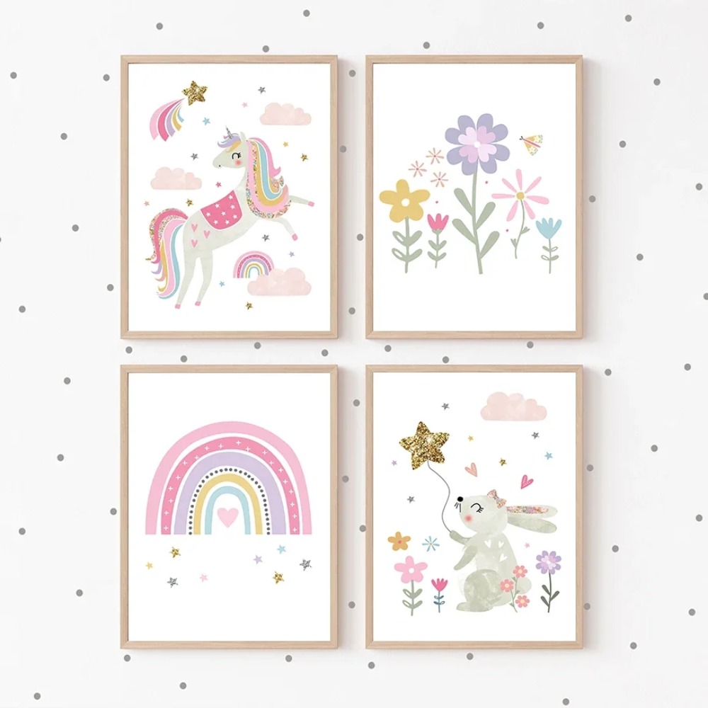 Розовый единорог, кролик, раду – обзор и цена Baby Nursery Girl Room